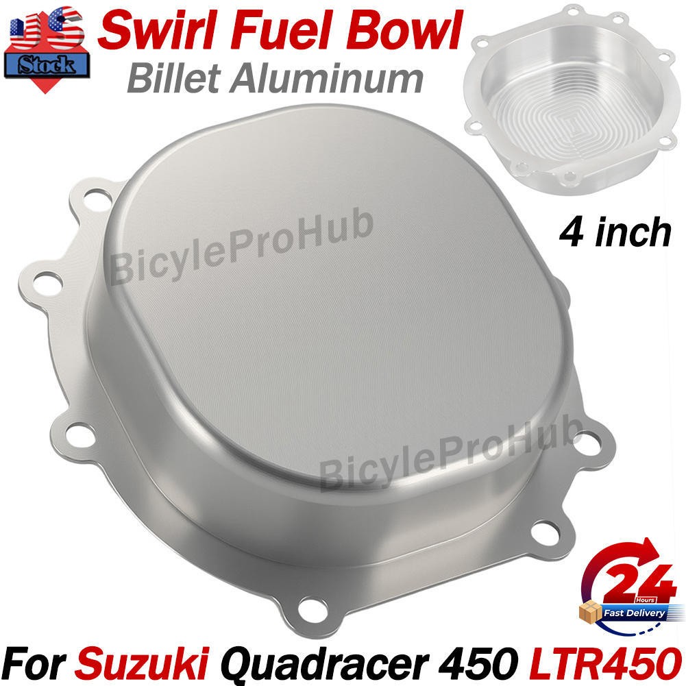 For Suzuki Quadracer 450 LTR450 Billet Aluminum Swirl Fuel Filter Bowl 2006-2011