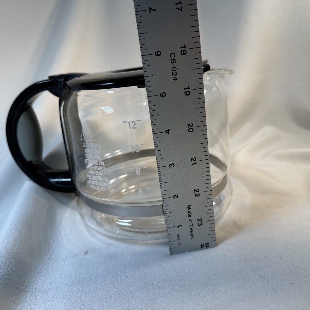 Coffee Maker Replacement 12 Cup Glass Carafe Coffee Pot Black