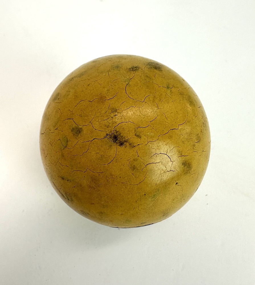 Vintage Clay #1 Solid Yellow Pool Billiards Ball