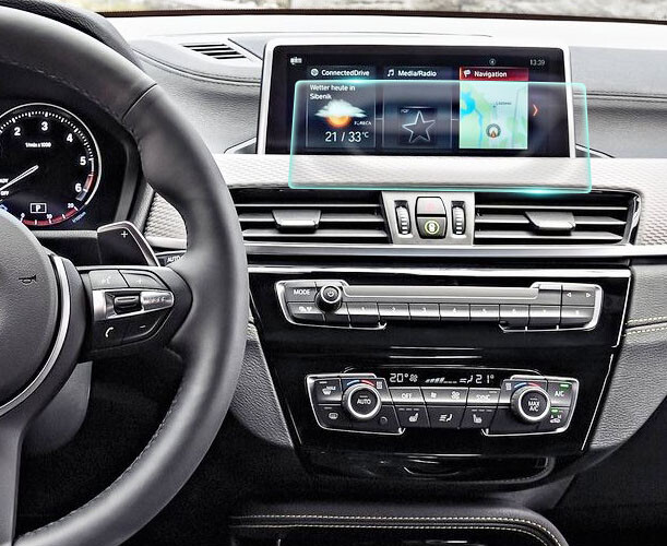 Crystal Clear Screen Protector for 2018 BMW X2 Vehicle Navigation