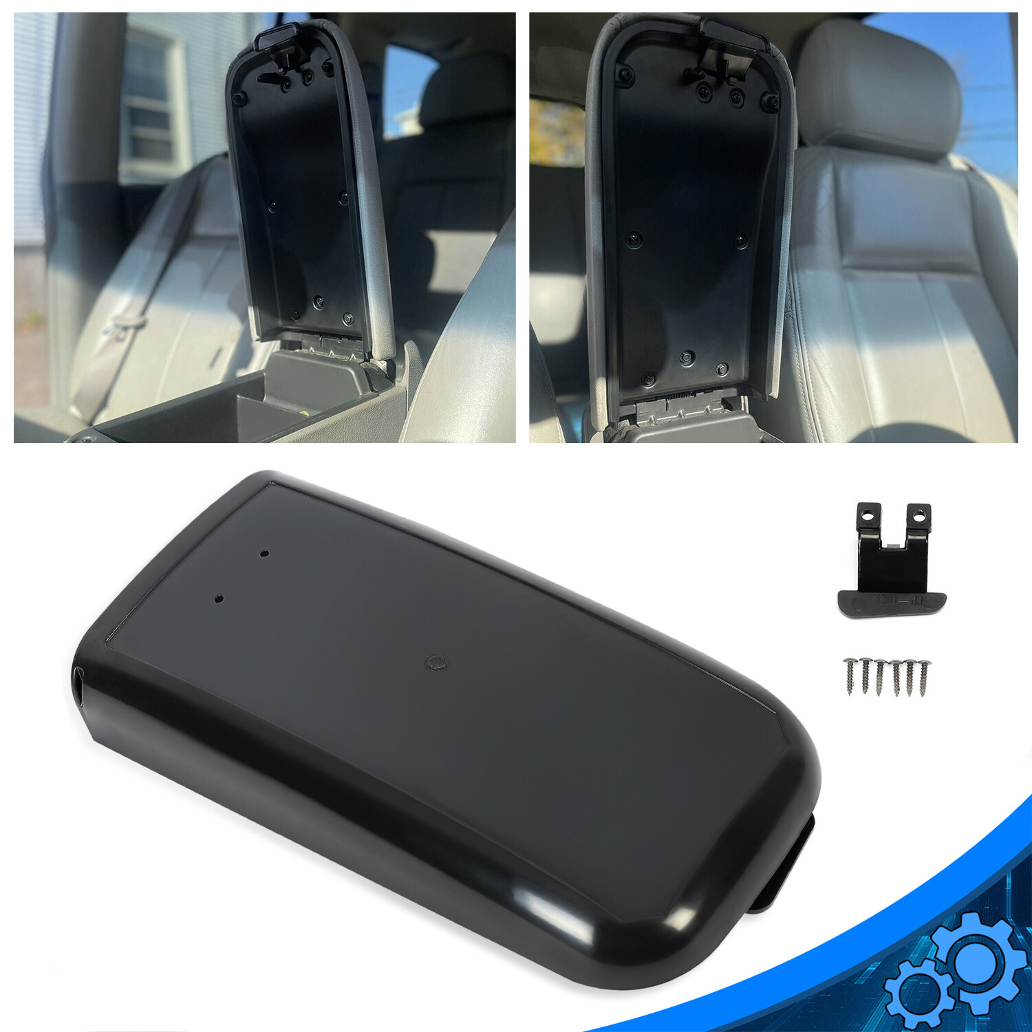 Fit For Chevy Trailblazer Envoy 2002-2009 Console Arm Rest Lid Center Cover Kit