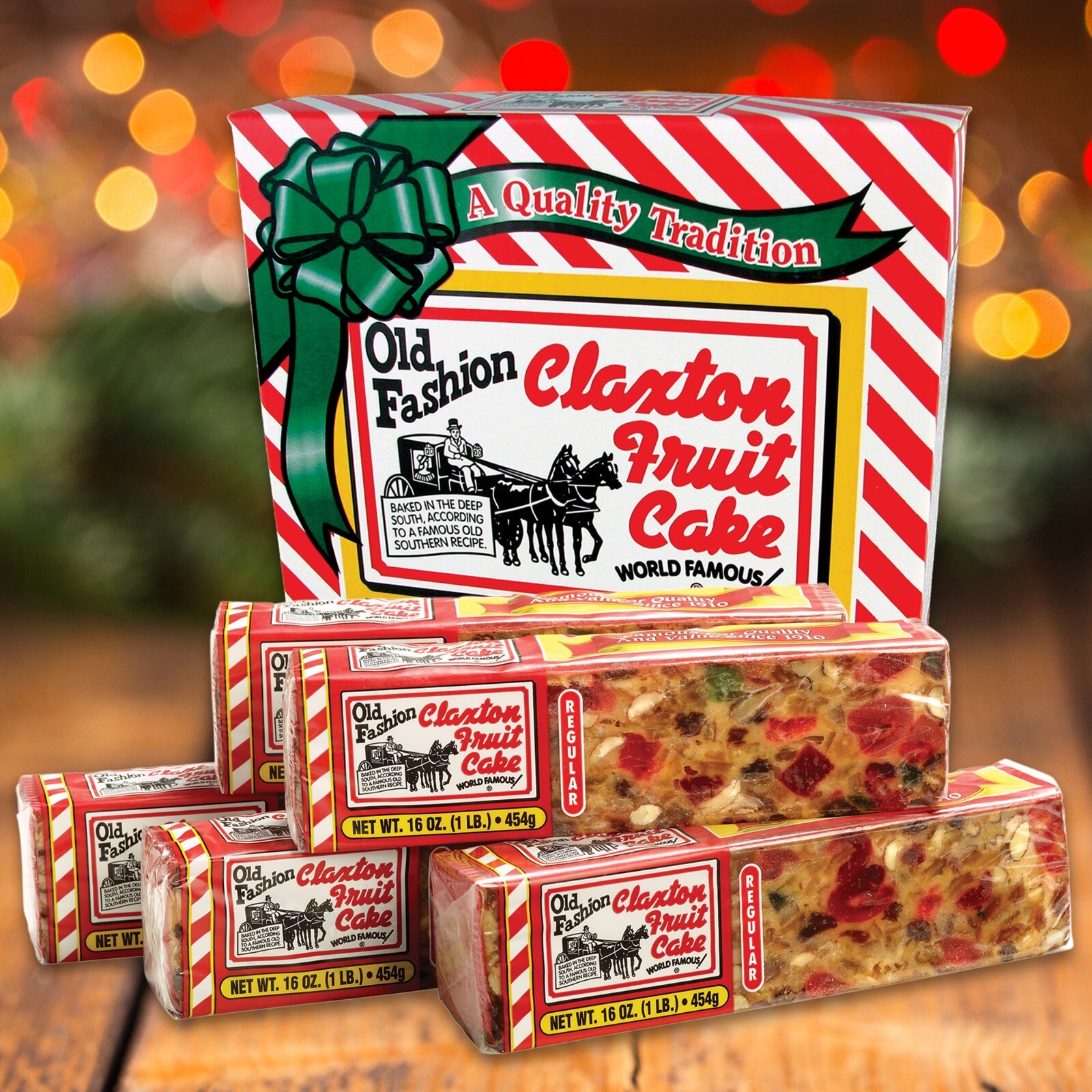 Claxton Fruit Cake 5-1 Lb. REGULAR - Shipped Direct From Claxton Bakery, Inc.