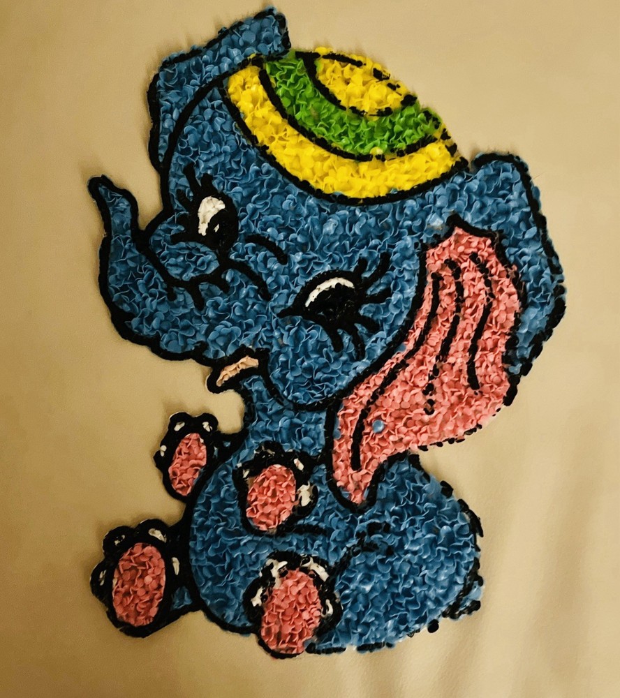 Melted Plastic Popcorn Elephant