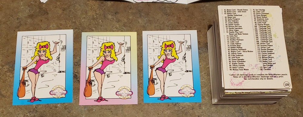 BENCHWARMERS 1992 PREMIER 122 CARD SET. 4 DIFF. WRAPPERS,& PACK. MINT. SEE