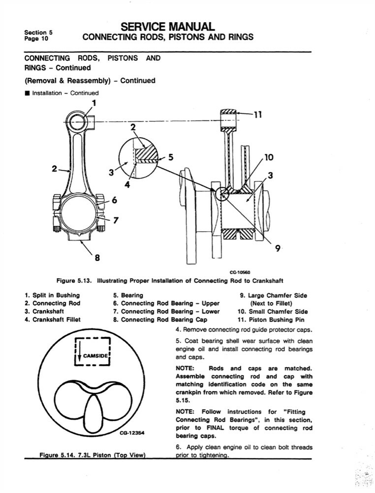 1988 1992 1993 Ford 7.3 Diesel Engine Shop Service Repair Manual