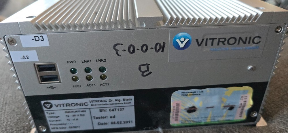 VITRONIC NEXCOM INDUSTRIAL EMBEDDED CONTROLLER NISE3100P2