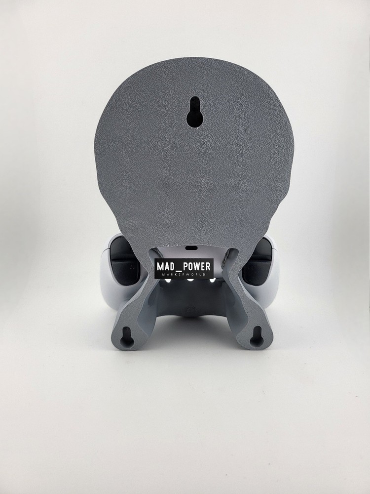 PS5 Controller Stand and headset Holder Unique 3D Printed Skull- Gaming Display
