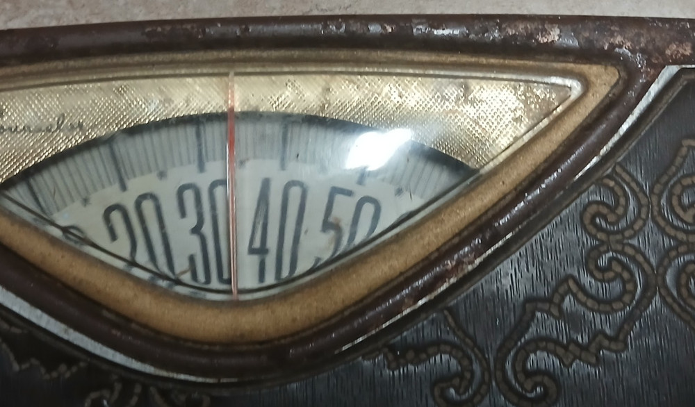 Vintage Counselor Floor Scale Retro Bathroom Scale Working