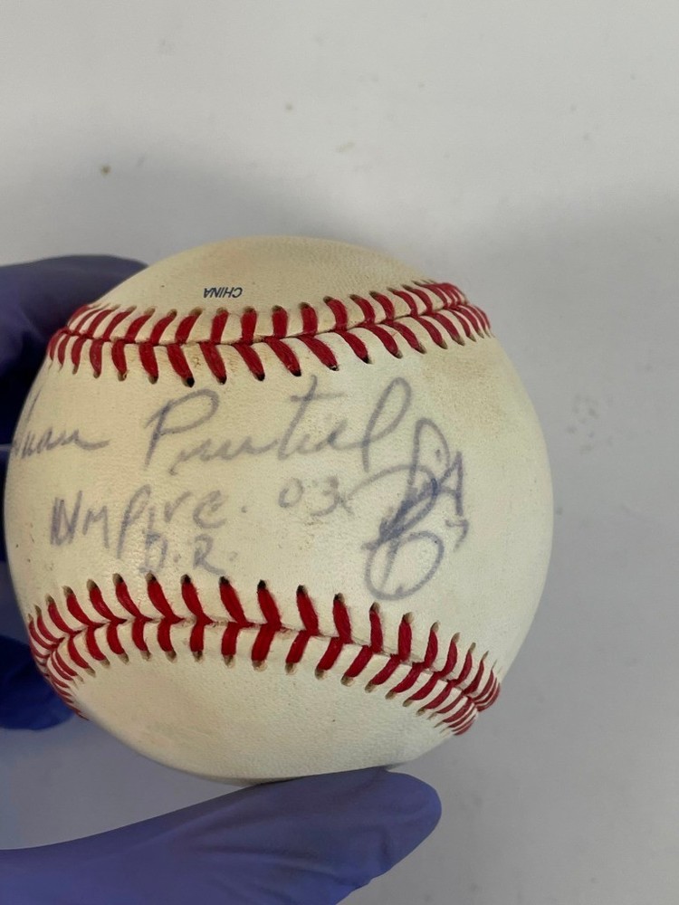 Vintage Baseball Ball with Signed Autograph