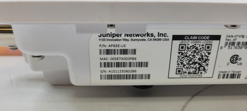 JUNIPER MIST AP63E-US WIRELESS ACCESS POINT AP63E ( NO ACCESSORIES )