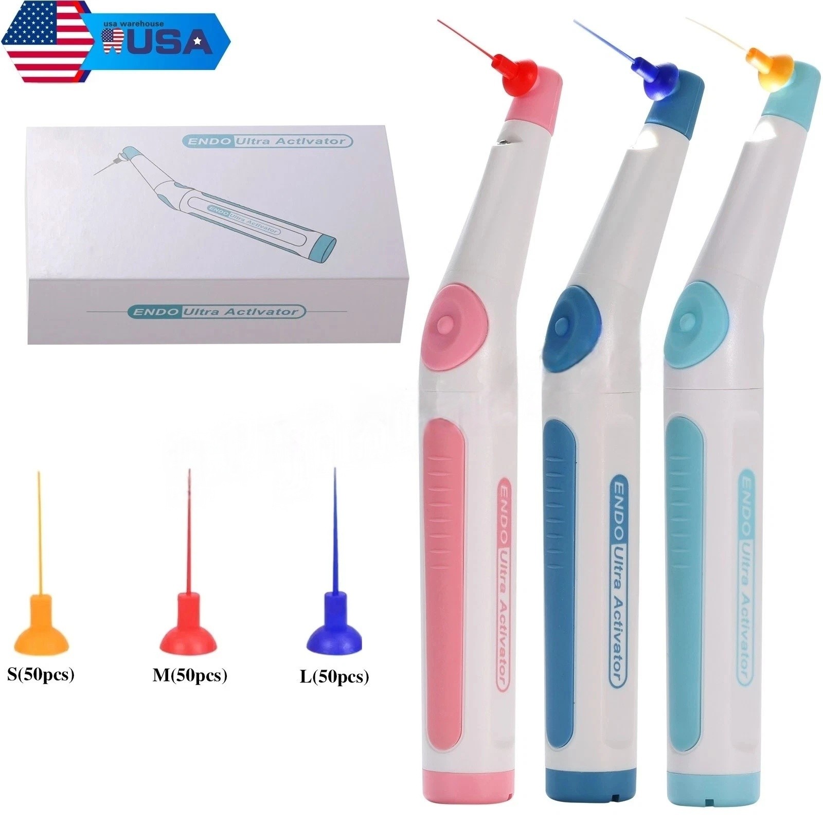 Dental Endodontic Endo Activator Sonic Endo Ultra Irrigator Root Canal +150 Tips