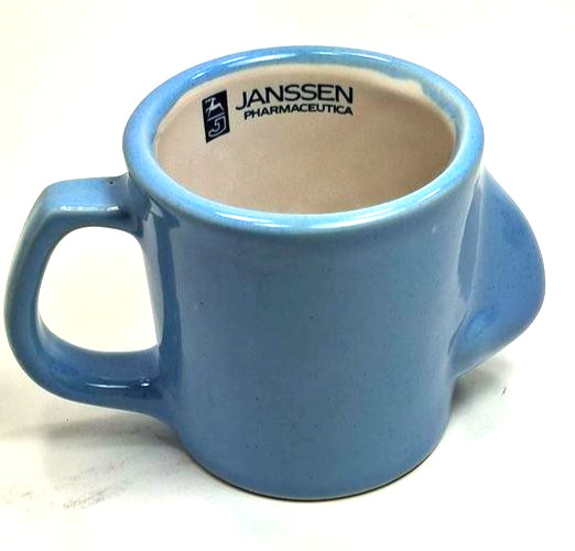 Vintage Hismanal JANSSEN Drug Rep Coffee Mug w/Nose Drug Advertisement RARE