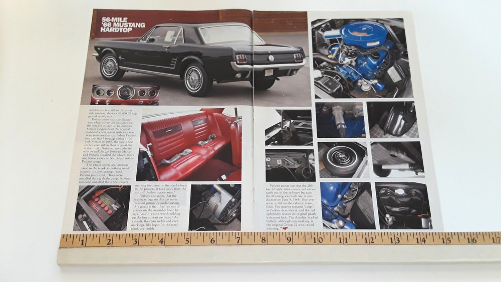 1966 MUSTANG - 56 MILES PERKINS COLLECTION - ORIGINAL 2010 ARTICLE