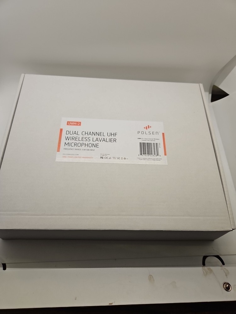 Polsen wireless system Camera-Mountable UWM-2 Lavalier Microphone System