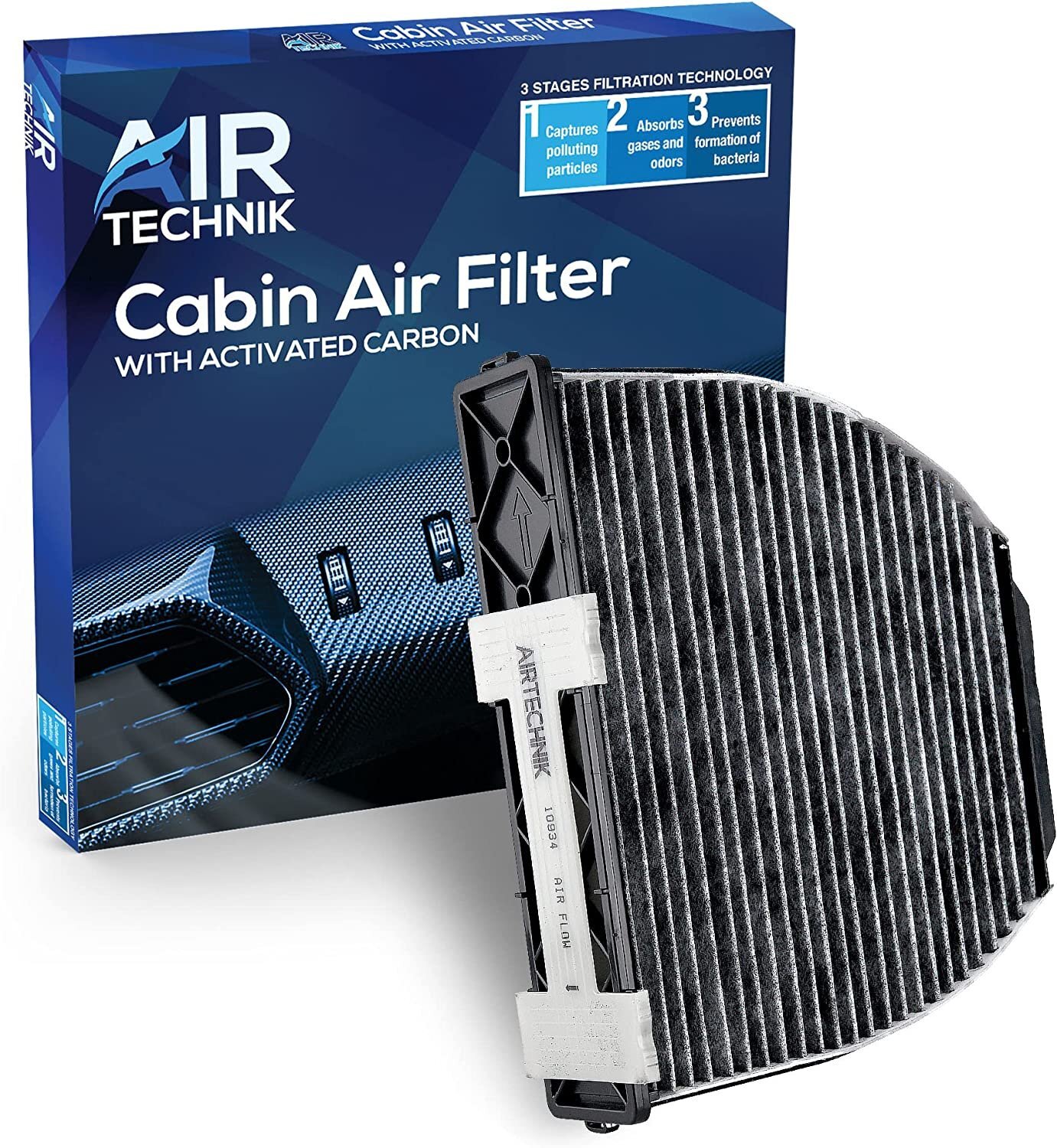 AirTechnik CF10934 Cabin Air Filter w/Activated Carbon | Fits Mercedes Benz...