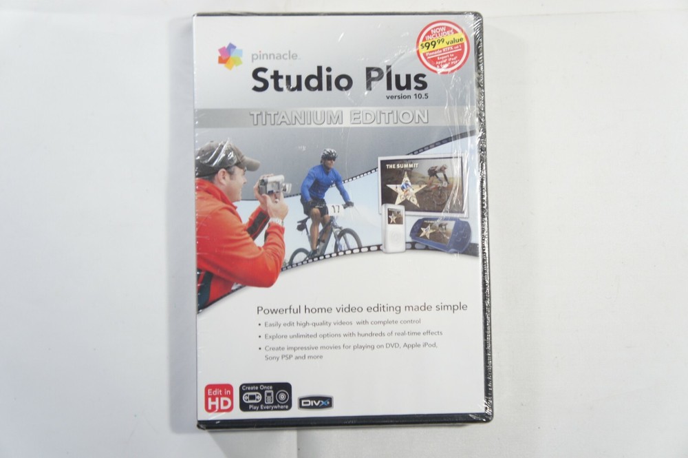 Pinnacle Studio Plus Titanium Edition Ver 10.5 - PC Video Editing, NEW SEALED