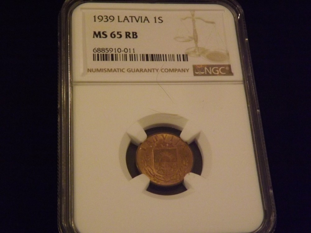 1939          LATVIA     NGC MS 65