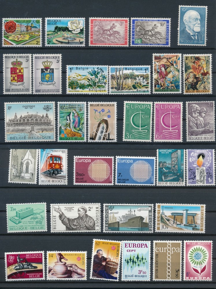 BELGIUM *150+ ALL DIFF MINT (1962-70)* MANY SETS; *GREAT VALUE*