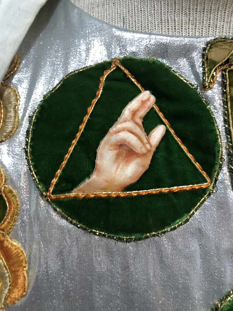 Green Gothic Style Holy Trinity Vestment