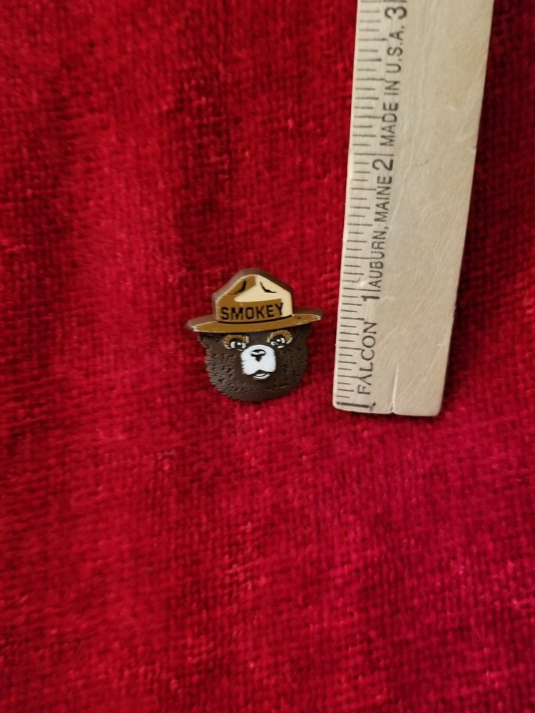 SMOKEY THE BEAR Plastic Lapel Pin