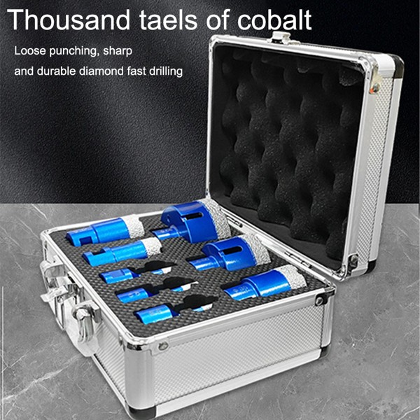 M14 Brazed Diamond Drill Set Ceramic Tile Stone Drilling Angle Grinding Machine