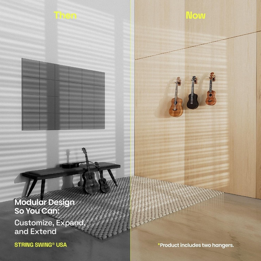 Lifetime Ukulele Wall Mount - Securely Display Your Instruments, 2 Pack