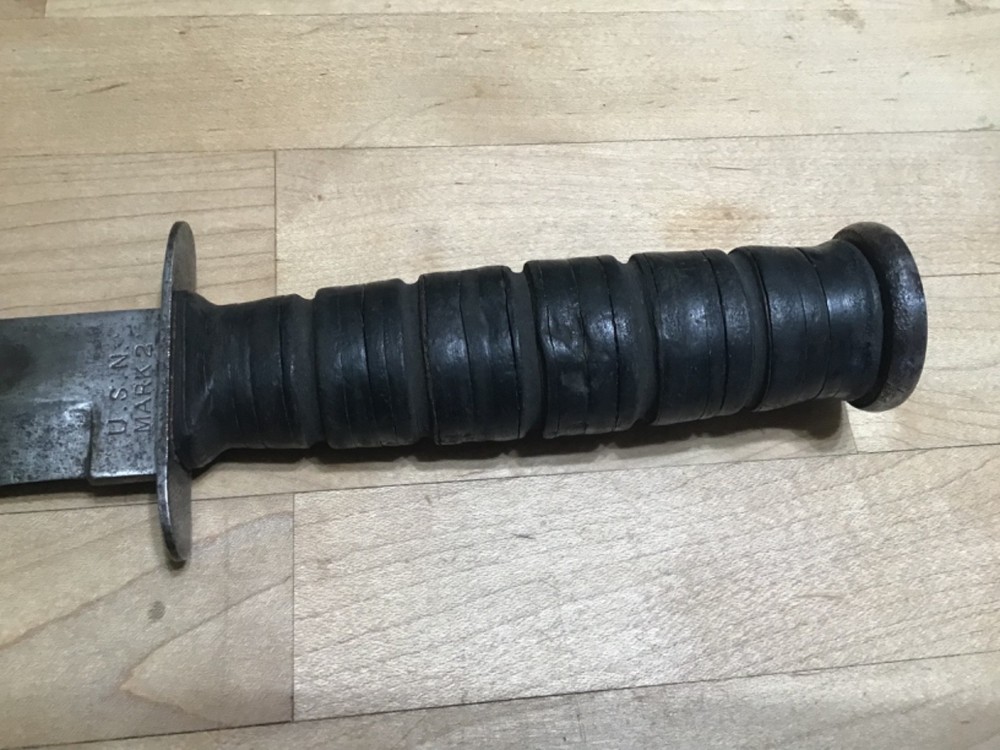 Vintage Camillus USN MK2 Fixed Blade Combat Knife