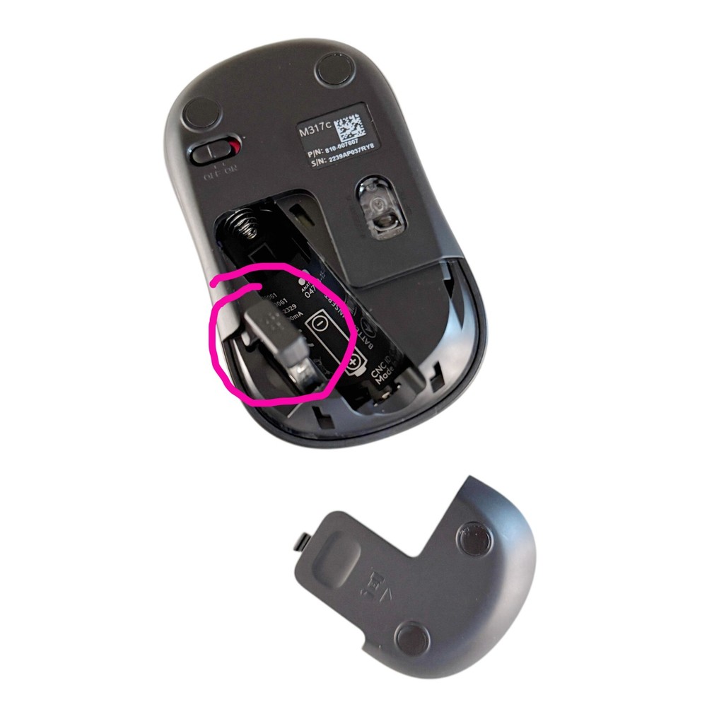 Logitech M317c Designer Wireless Optical Mouse 910-006116 - Blue Aurora