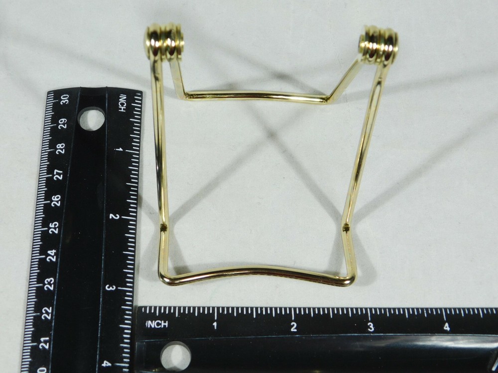 Easel Display Stand Adjustable Folding Small Size Gold color Metal