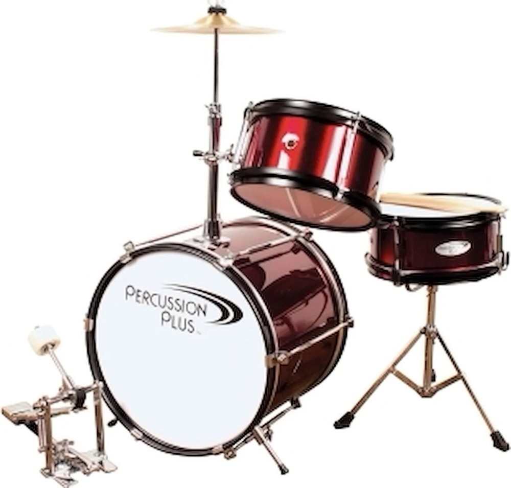 3 Pc Junior Drum Set - Wine Re