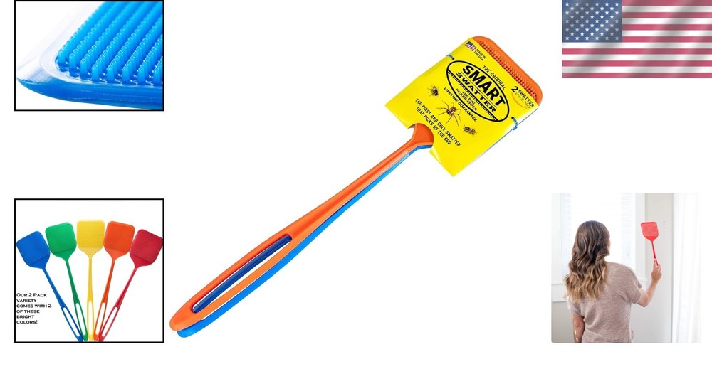 Patented Multi-Color Fly Swatter Set for Safe and Effective Insect Control