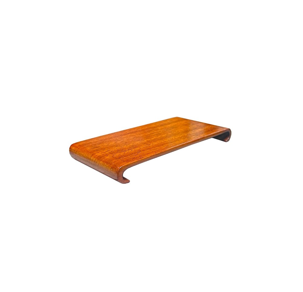 2.5" Light Brown Wood Scroll Leg Rectangular Display Stand Riser Easel ws4055A