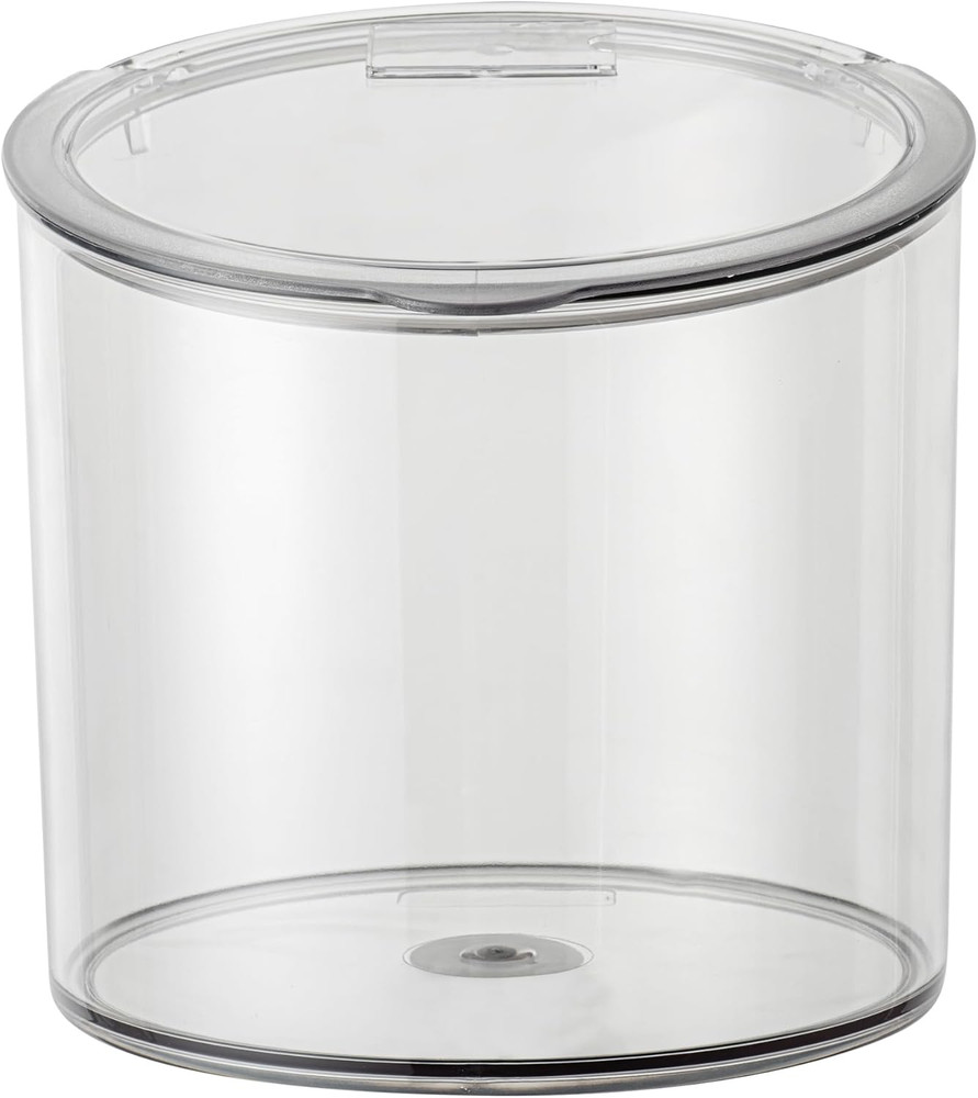 Storage Jar 1 Count 2.64 Gal Clear Plastic Hinged Lid Bulk Ingredient Container