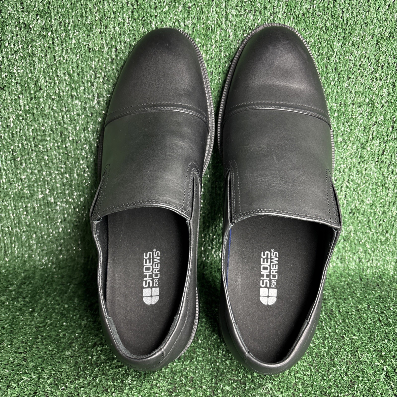 Shoes For Crews “Statesman” Cap Toe Slip On Oxfords Mens Size 11.5 Wide - NEW