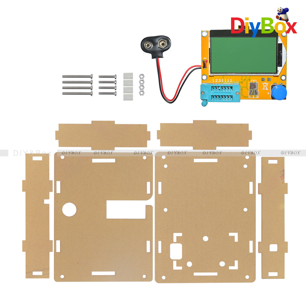 LCR-T4 ESR Meter Transistor Tester Diode Capacitance+Acrylic Case Shell Housing