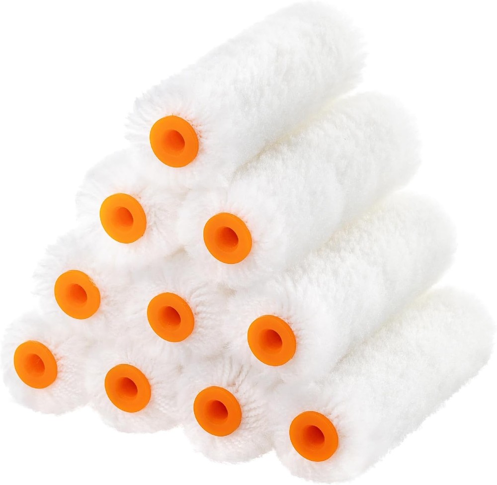 Bates 10PCS 4 Inch Paint Roller Covers Wool Blend