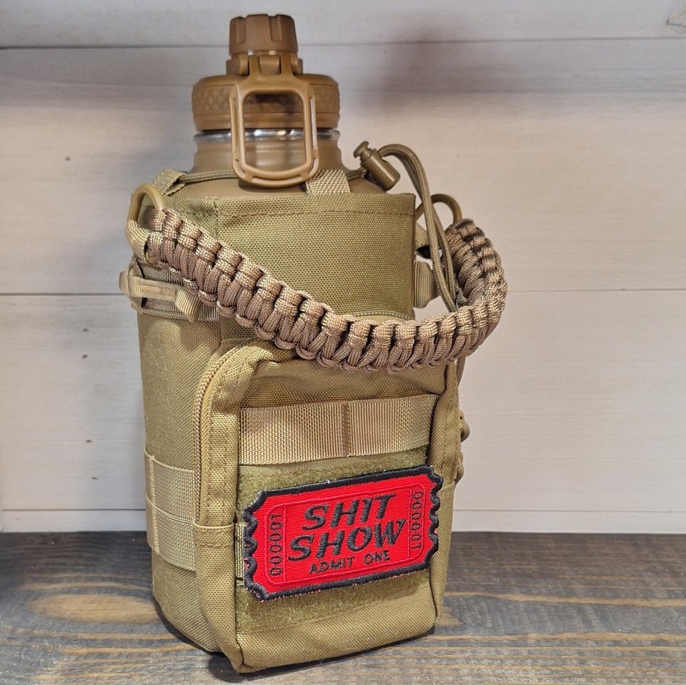 Sh!t Show Ticket, Funny Embroidered Morale Patch, 4" x 2.3", Hook & Loop Back