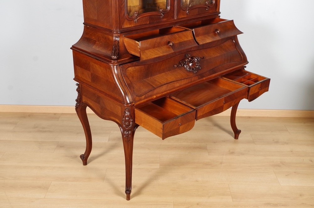 Louis XV Style Bookcase Desk
