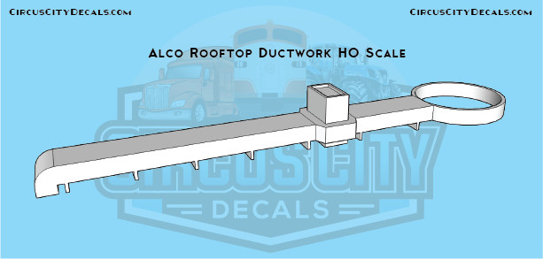 Alco Rooftop Ductwork HO Scale