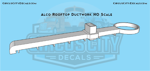 Alco Rooftop Ductwork HO Scale