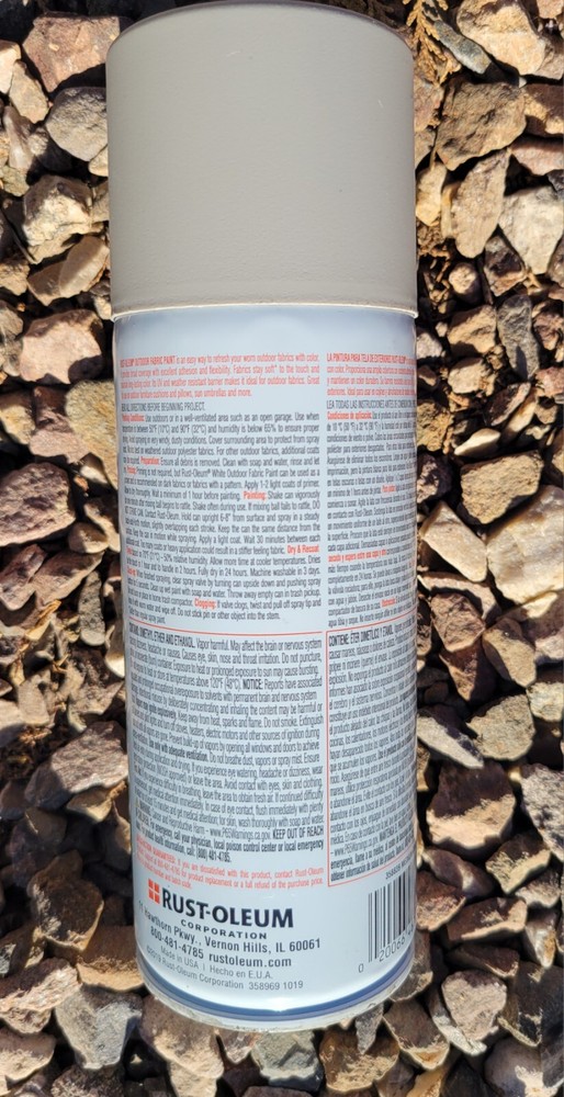 Rust-Oleum Outdoor Fabric Spray Paint MEDIUM GRAY - NEW Multiple Available