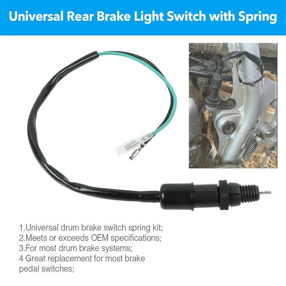 Rear Brake Light Switch Brake Spring Accessories Black Brake Switch Spring