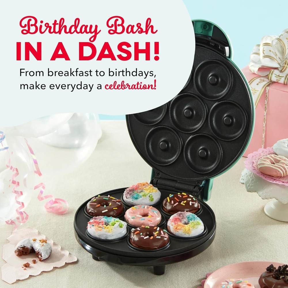 Express Mini Donut Maker - Homemade Dessert Maker - Features Double-Sided