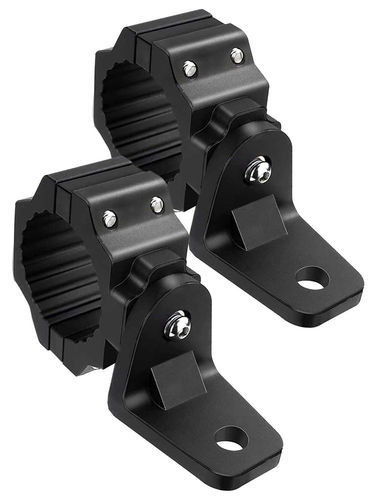 UTV Whip Light Mount & Light Bar Bracket - Heavy Duty 1.75"- 2" Roll Cage Clamp.