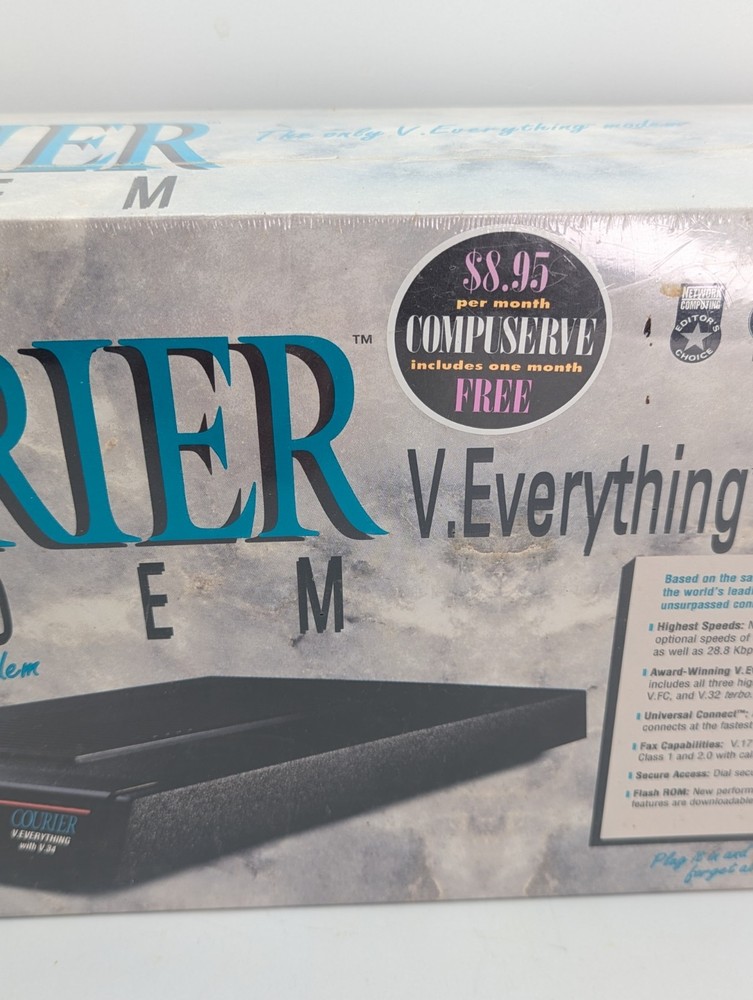 Sealed NOS US Robotics Courier Modem V.Everything with V.34