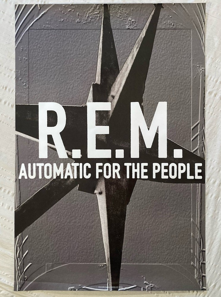R.E.M. 1992 Promo Poster Automatic For The People  REM