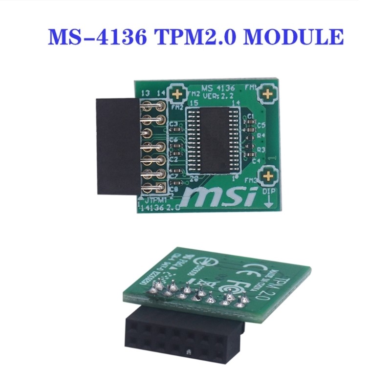 TPM MS-4136 Trusted Platform Module PCB Computer Adapter TPM2.0 Security Module