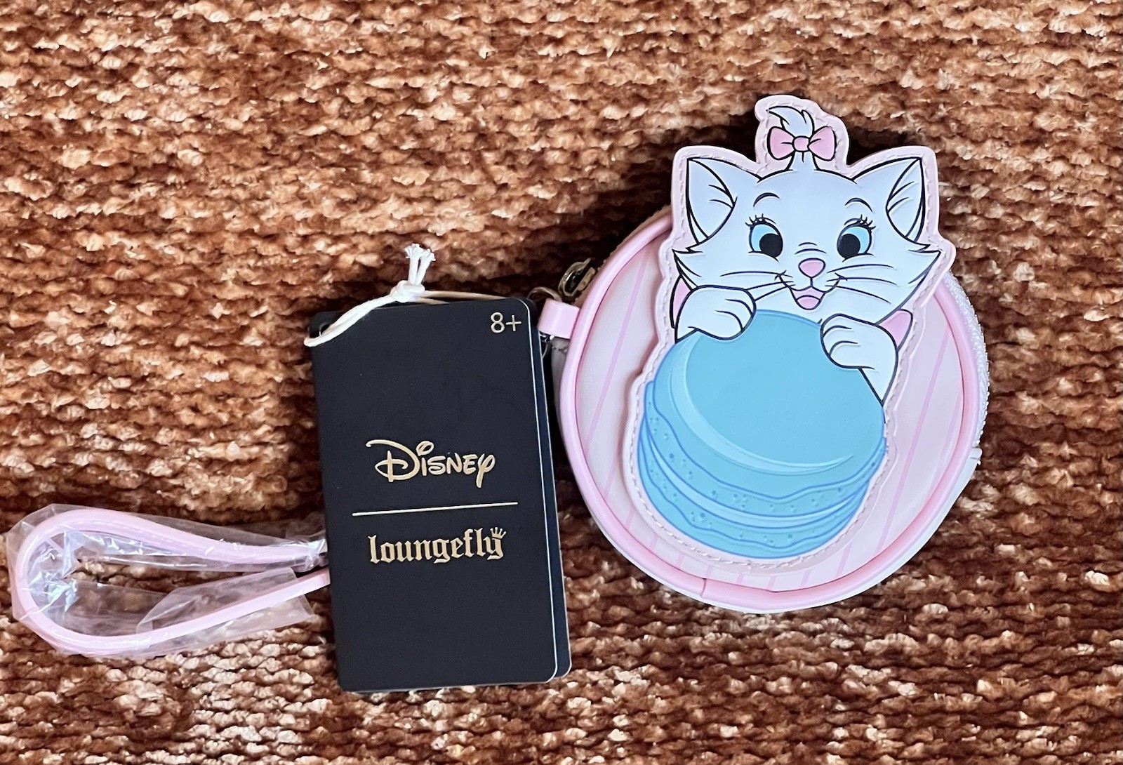 Loungefly Disney The Aristocats Marie Macaron Bow Coin Purse Wristlet NWT