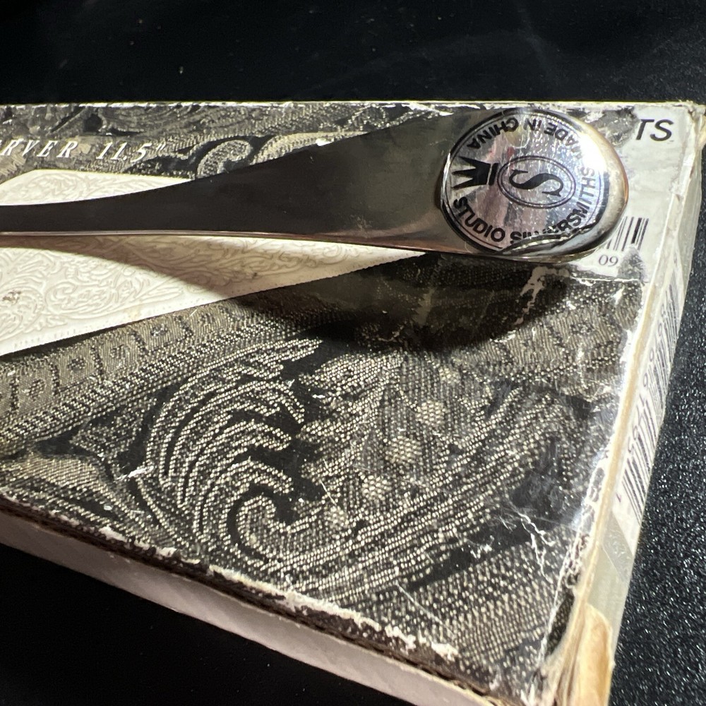 Ornate Wedding Cake Pie Knife Server Silver-plated long Studio Silversmith