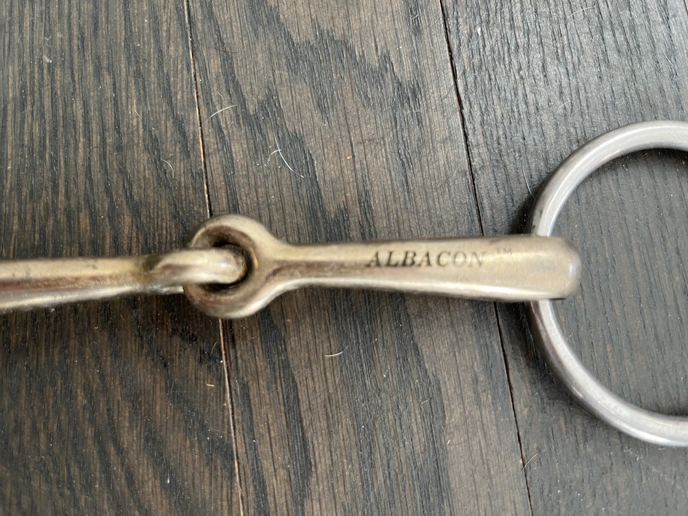 Albacon 5" Loose Ring Single Jointed Bradoon Bit